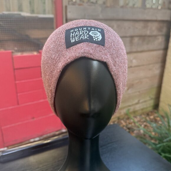 Mountain Hardwear MHW Logo Beanie Unisex One Size Hat Purple Winter Warm New - Picture 3 of 7